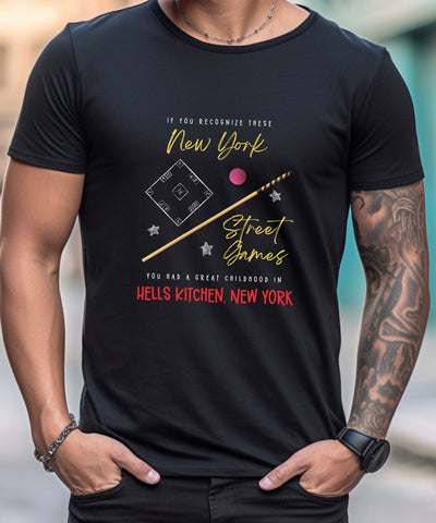 Hells Kitchen New York Shirt, Hell's Kitchen Street Games Shirt , Skelly, Skelzy Skully Stickball, Hell's Kitchen Pride, Gift for Him or Her