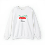 Irresistibly Italian Sweatshirt, Italian Pride, Ethnic Pride, Funny Long Sleeve Sweatshirt, Italian Girlfriend Gift Shirt,  Winter Crew Neck