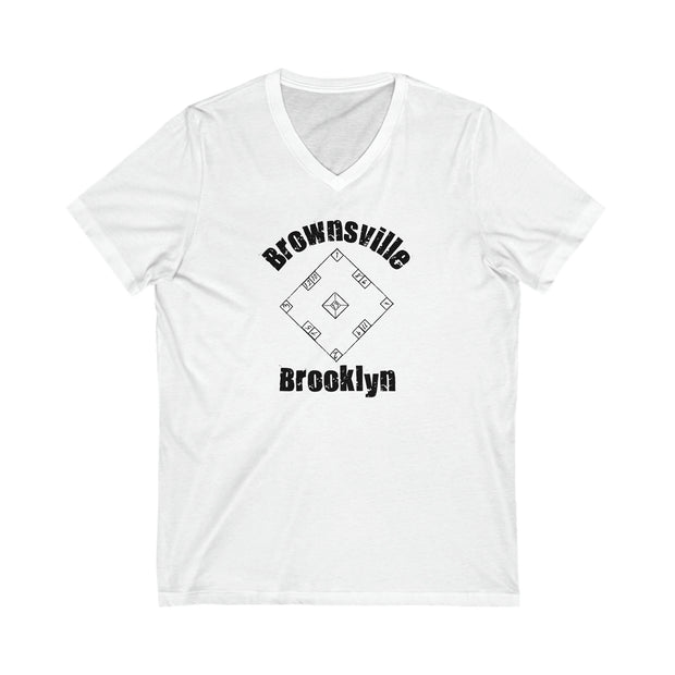 Brownsville Brooklyn Skelly Board TShirt, Street Games, Skully, Skelzie, Brownsville Pride, Nostalgic V-Neck T-Shirt, Unisex Soft Urban Tee