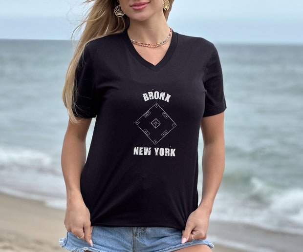 Bronx, New York Street Games V-Neck T-Shirt, Skelly Board , Skully, Skelzie,  Bronx Pride,  Nostalgic V-Neck T-Shirt, Bronx Gift T-Shirt