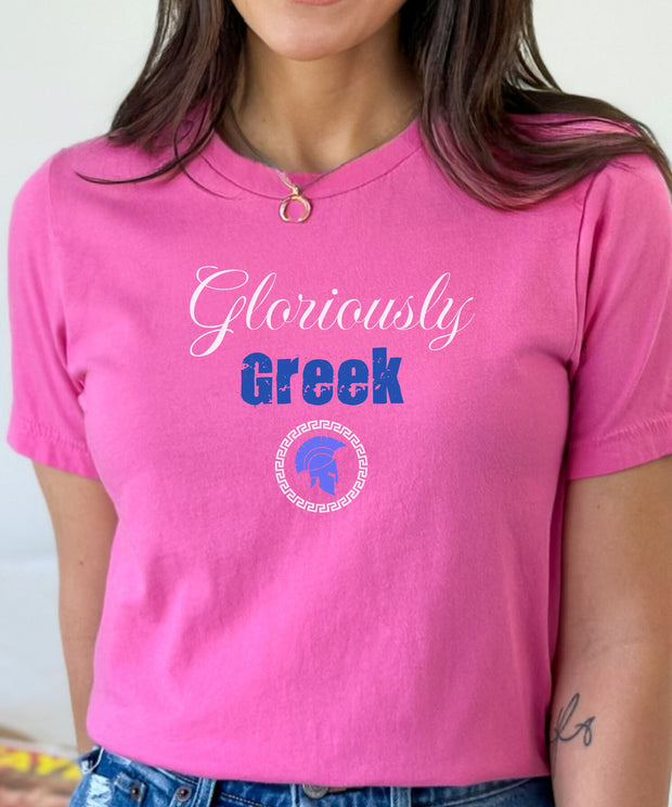 Gloriously Greek, Greek Pride, Funny Greek, Ethnic Pride T-Shirt, Unisex, Love Greece, Greek Summer Top, Urban Style Tee, Greek Birthday Top