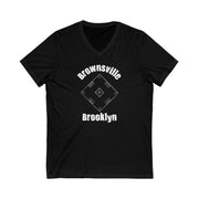 Brownsville Brooklyn Skelly Board TShirt, Street Games, Skully, Skelzie, Brownsville Pride, Nostalgic V-Neck T-Shirt, Unisex Soft Urban Tee