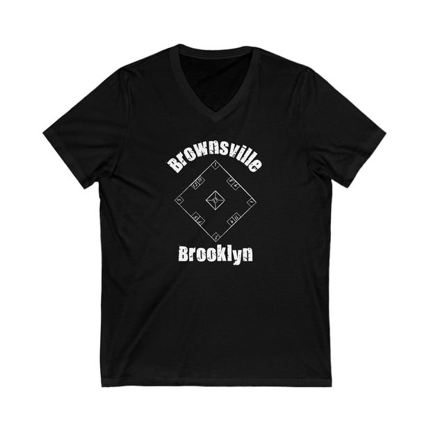 Brownsville Brooklyn Skelly Board TShirt, Street Games, Skully, Skelzie, Brownsville Pride, Nostalgic V-Neck T-Shirt, Unisex Soft Urban Tee