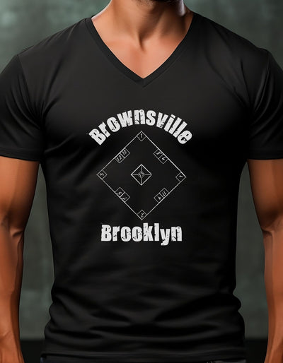 Brownsville Brooklyn Skelly Board TShirt, Street Games, Skully, Skelzie, Brownsville Pride, Nostalgic V-Neck T-Shirt, Unisex Soft Urban Tee