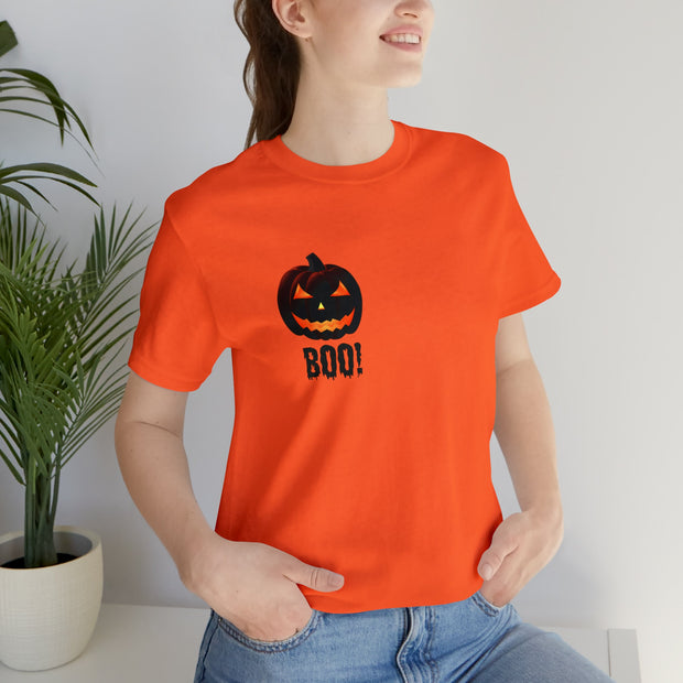 Cute Halloween Pumpkin T-Shirt Halloween Fun Gift Shirt, Unisex Pocket Design Top, Holiday Gift TShirt, Sister Gift Tee, School Party Shirt