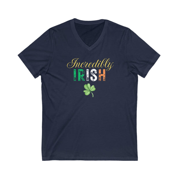 Irish Pride V-Neck Tee, Irish Love TShirt, Ireland Pride V-Neck T-Shirt Ethnic Unisex Fun Gift T-Shirt. Mens T-Shirt Womens Soft Summer Top