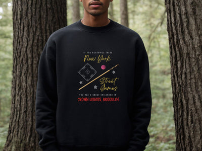 Crown Heights Brooklyn Street Games Sweatshirt, Skelly, Skully, Skelzy, Stickball, Urban Pride, Crown Heights Gift, Unisex Soft Sweatshirt