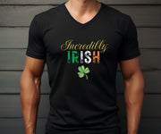 Irish Pride V-Neck Tee, Irish Love TShirt, Ireland Pride V-Neck T-Shirt Ethnic Unisex Fun Gift T-Shirt. Mens T-Shirt Womens Soft Summer Top