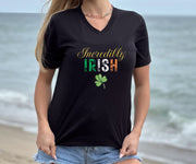 Irish Pride V-Neck Tee, Irish Love TShirt, Ireland Pride V-Neck T-Shirt Ethnic Unisex Fun Gift T-Shirt. Mens T-Shirt Womens Soft Summer Top