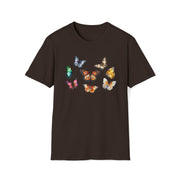 Girls Butterfly T-Shirt, Womens Cute Graphic Shirt, Nature Lover Tee, Outdoor Beauty Shirt, Butterfly Lover Soft Comfortable Summer Unisex