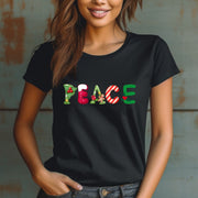 Christmas Peace TShirt, Holiday Tee, Peace on Earth Shirt, Christmas Party Top, Peace Gift