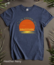 Gratitude Shirt,  Its an Acquired Skill, Graphic Inspirational Shirt, Womens Soft Comfortable Top, Philosophical Tee, College Casual T Shirt