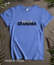 Blessed Grandma Appreciation TShirt, Womens Grandmother Shirt, Womens Mother Top, Casual Cute Top, Soft Comfortable Crew Neck Grandma Tee