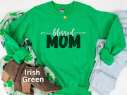 Blessed Mom Appreciation Sweatshirt, Womens Mom Shirt, Girls Mother Shirt, Long Sleeve Casual Mom Top, Comfortable Crew Neck Mama Winter Top