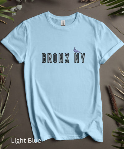 Bronx Pigeon TShirt, Funny New York T Shirt, Comfortable Soft Humorous Urban Top, Mens Womens Casual Graphic Tee, Comical Short Sleeve Shirt