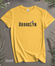 Cute Short Sleeve Shirt, Brooklyn Pigeon T-Shirt Funny New York Tee, Soft Humorous Urban Top, Mens Womens Graphic Tee