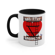 Bed Stuy Brooklyn Ceramic Mug W Fire Escape Graphic, Brooklyn Mug, Bed Stuy Pride Mug, Urban Coffee Mug, Brooklyn Gift Mug, Perfect Gift Mug