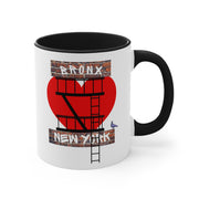 Bronx New York Ceramic Mug With Fire Escape Graphic, Bronx Mug, Bronx NY Pride Mug, Urban Hot Cold Mug, The Bronx Gift Mug, Perfect Gift Mug